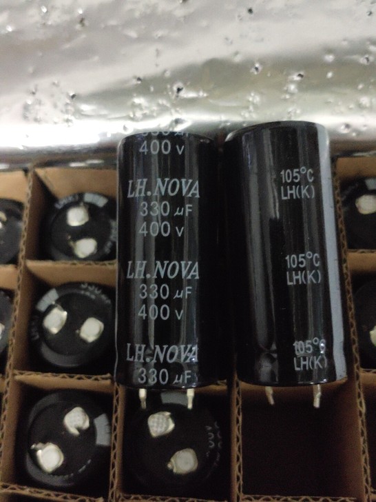 全新原装风华400v330UF直插牛角脚铝...