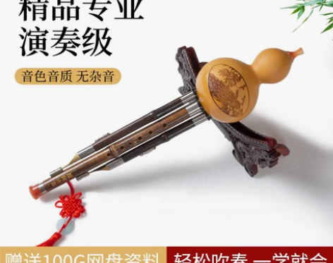 云南傣家古音葫芦丝乐器c调降Abdgf调紫...