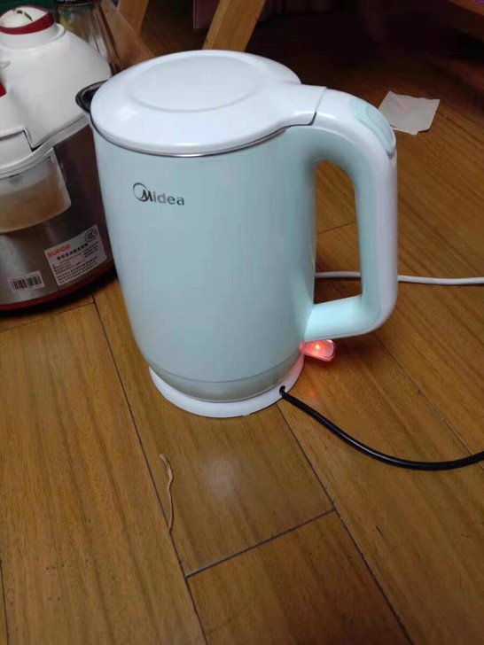 美的电水壶家用大容量304不锈钢烧水壶自动...