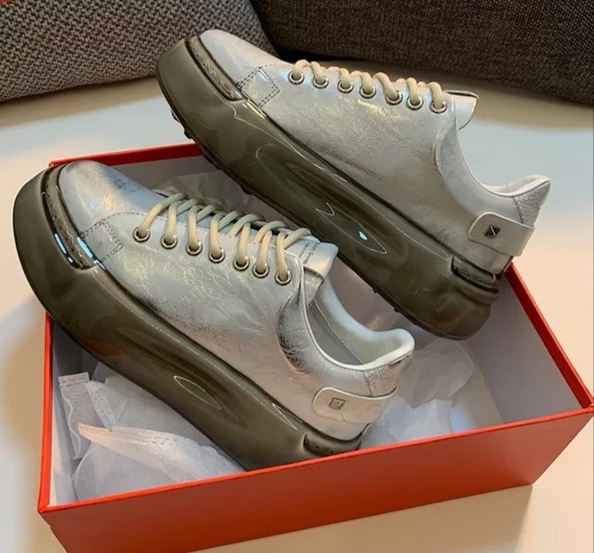 欧洲站松糕鞋女厚底新款英伦风百搭透气真皮系...