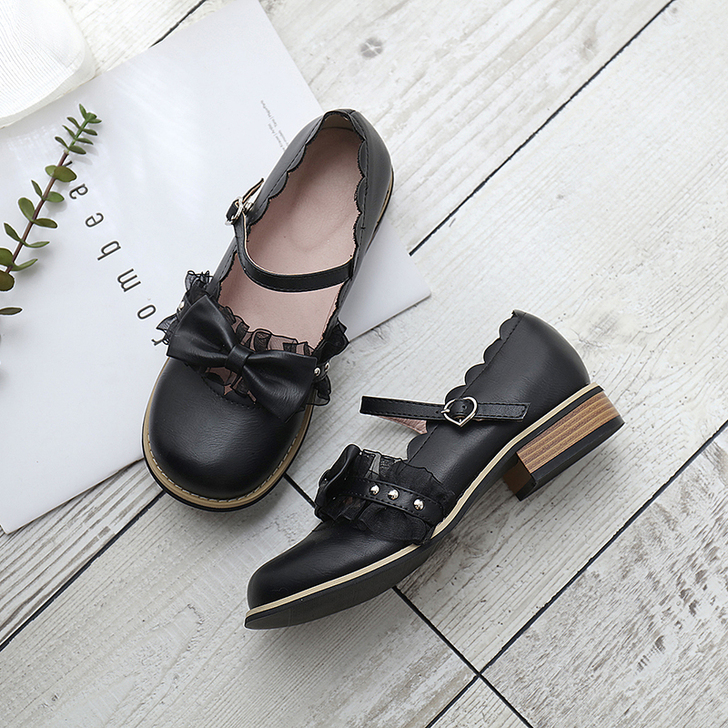 【小和尚shop】18日系可爱圆头娃娃鞋蕾...