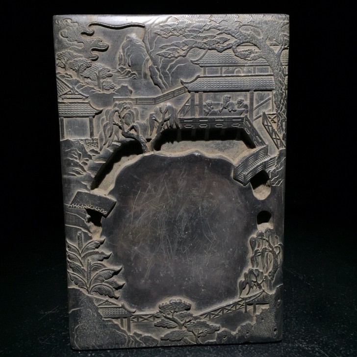 #旧藏文房端砚：兰亭砚台