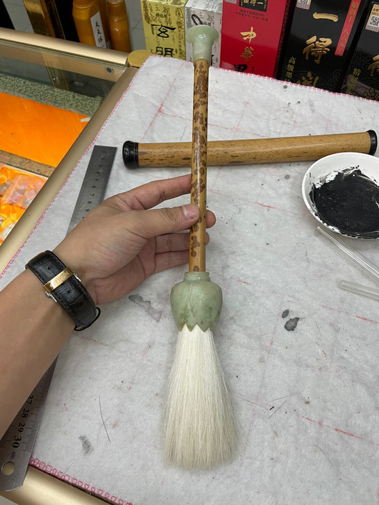 安徽三兔 80 年代老羊毫。玉杆羊毫。红香妃