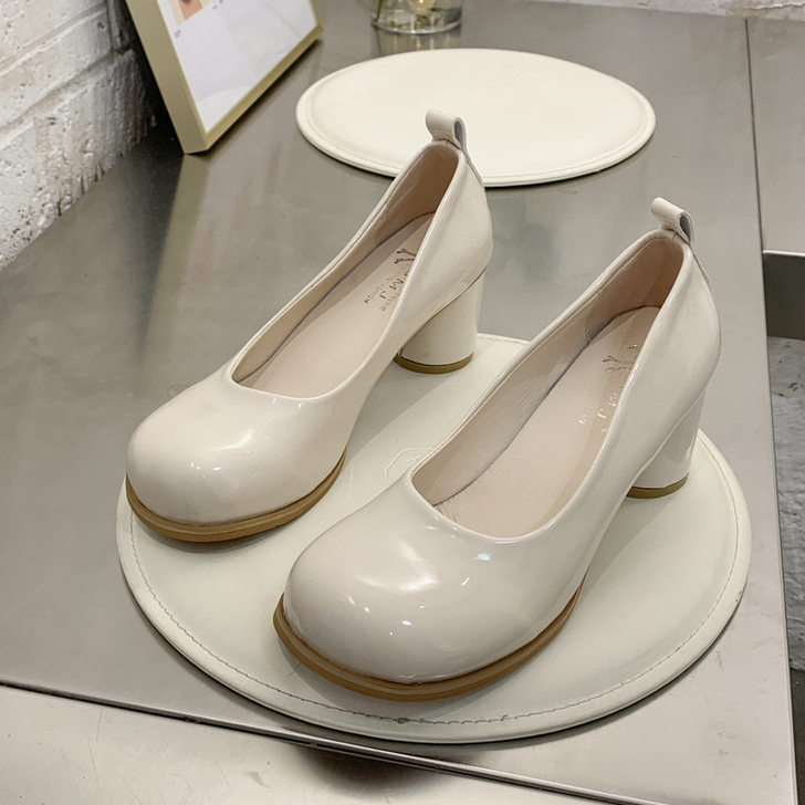 【99划算价】糖果色性感高跟大头娃娃鞋20...