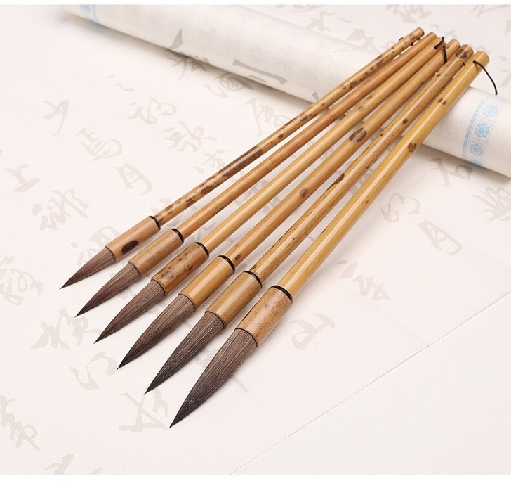 鼠须兼毫毛笔套装善琏湖笔欧楷田楷楷书行书草...