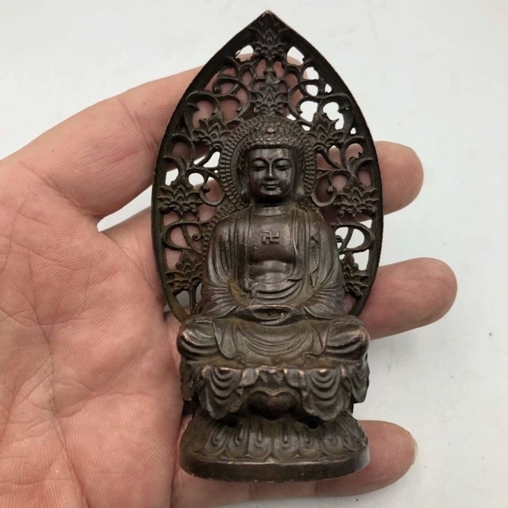 闲置出售 地摊捡来的铜像，佛像，开脸漂亮，...