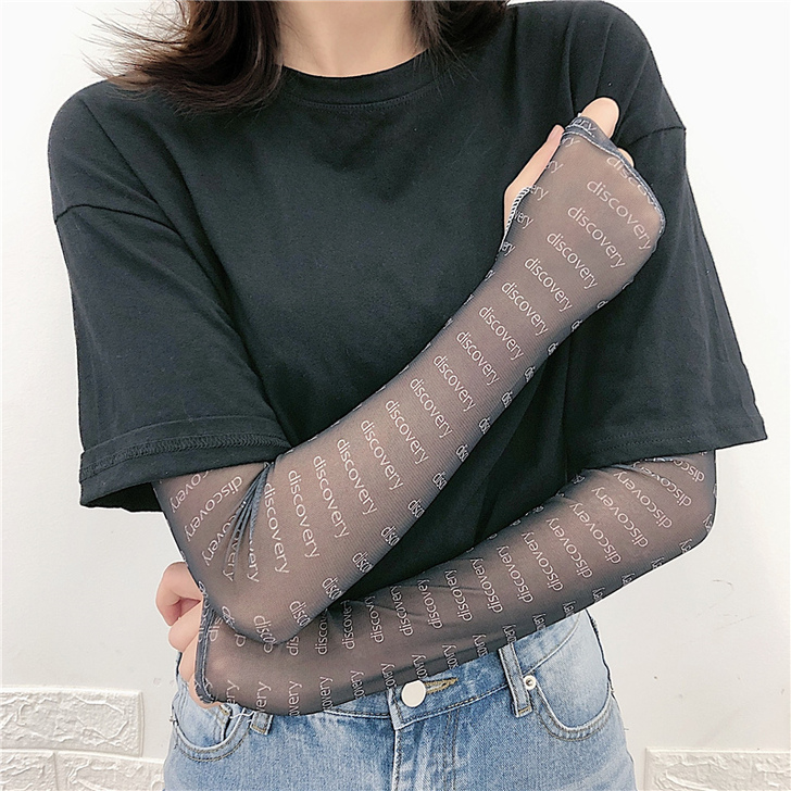 冰爽袖防晒女手臂男袖套防晒手套袖子套夏防紫...