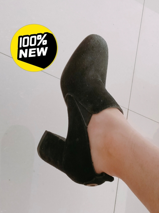 纯皮反毛皮女单鞋37码一双，超级舒服，假一...