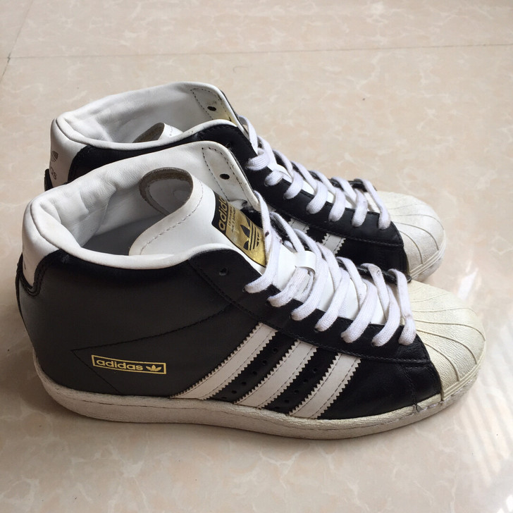 38码 二手Adidas阿迪达斯高帮贝壳头...