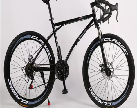 死飞变速自行车男款双碟刹女士弯把公路大中小...