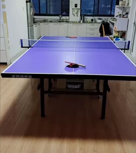 （清仓处理）双鱼家用室内可折叠乒乓球桌带轮...