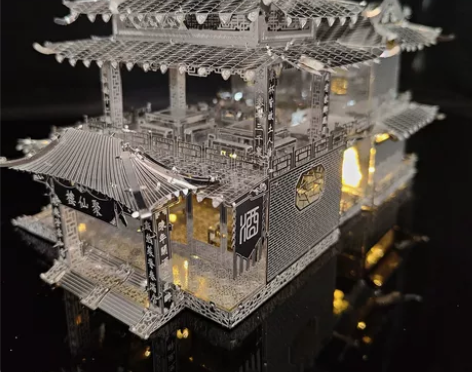 聚仙楼客栈 3D立体金属拼图DIY手工制作...