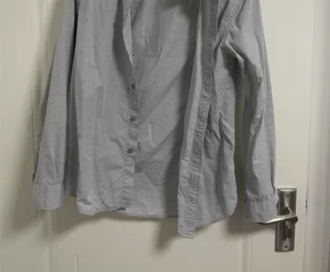 美特斯邦威男衬衣S码浅灰色 感兴趣的话点“...