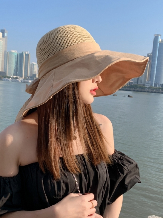 防晒帽 渔夫帽 遮阳帽 太阳帽 大帽檐