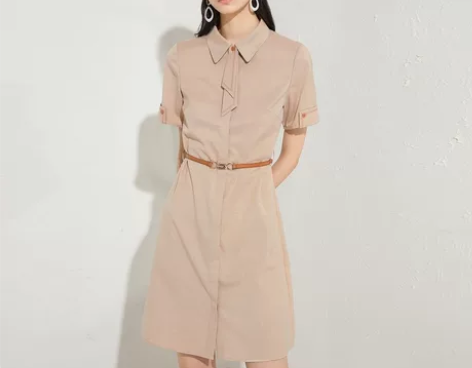 职场穿搭，中性风，西装裙 polo裙显瘦，...