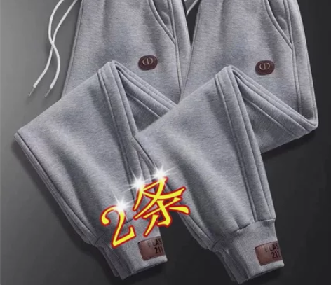 秋冬季新款束脚休闲裤宽松运动裤松紧腰长裤潮...