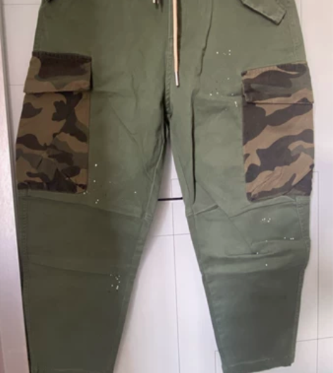 水洗工装休闲裤绿色30码 感兴趣的话点“我...