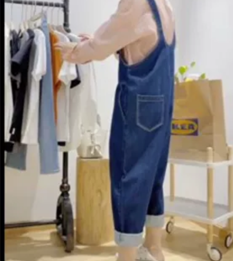 背带牛仔裤S码 感兴趣的话点“我想要”和我...