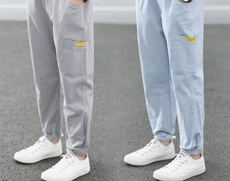 童装男童夏裤子薄款中大童长裤男孩防蚊裤夏季...