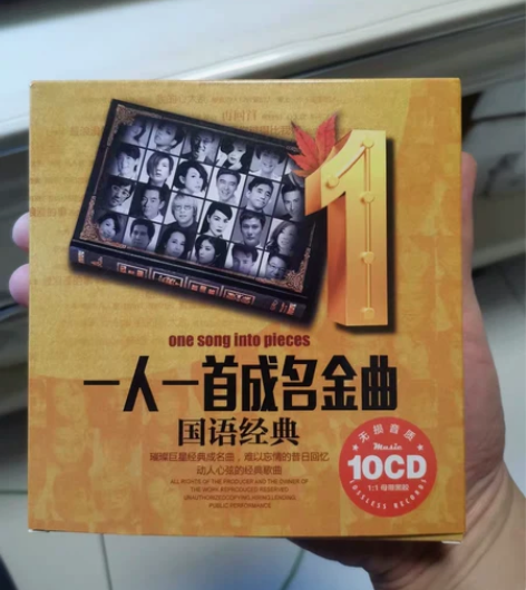 【全新10碟包邮】汽车cd碟片，一人一首成...