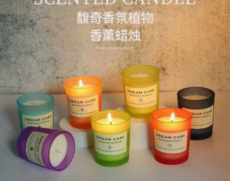 香薰蜡烛少女持久房间卧室室内家用熏香生日礼...