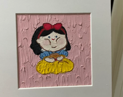白雪公主动漫 装饰画 摆台 带框尺寸14*...