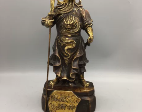 古玩铜器收藏，忠义关公财神，工艺精湛 ，包...
