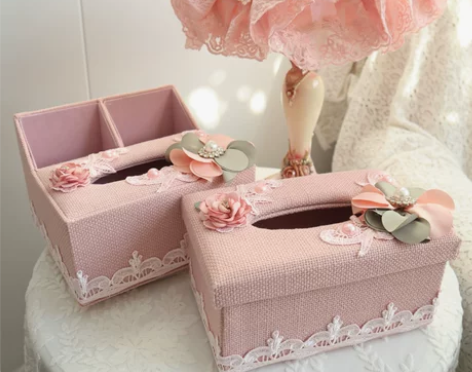 客厅茶几多功能遥控器收纳盒布艺抽纸盒创意简...