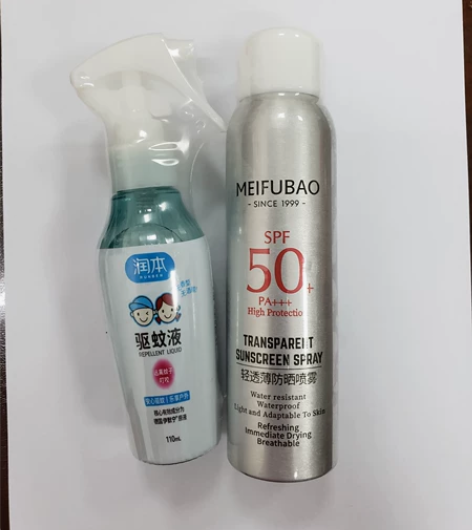 正品正品日期最新防晒50+和驱蚊液   包...