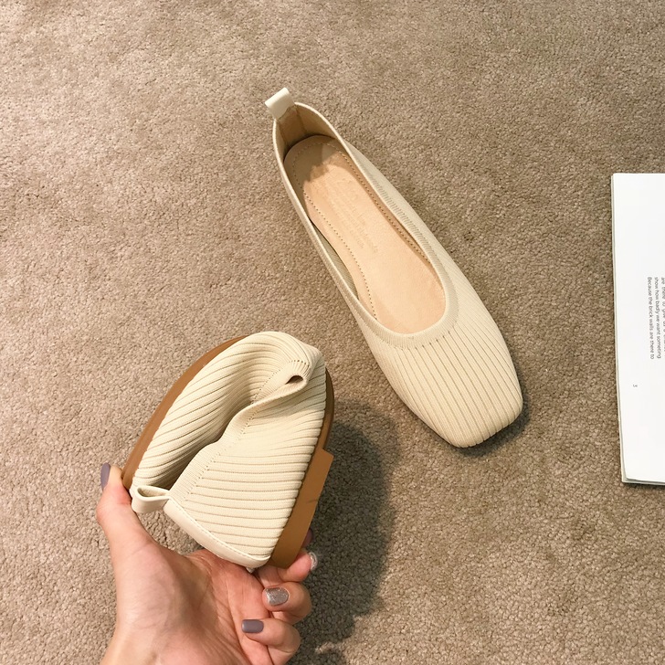 豆豆鞋2020春新款气质奶奶鞋温柔仙女鞋浅...