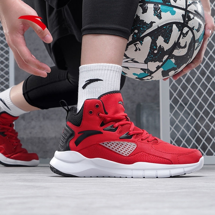 安踏篮球鞋男鞋2021秋季新款运动鞋高帮透...