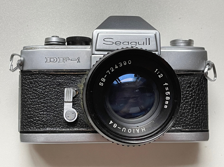 海鸥老式相机,型号DF-1,老人家里收拾出...