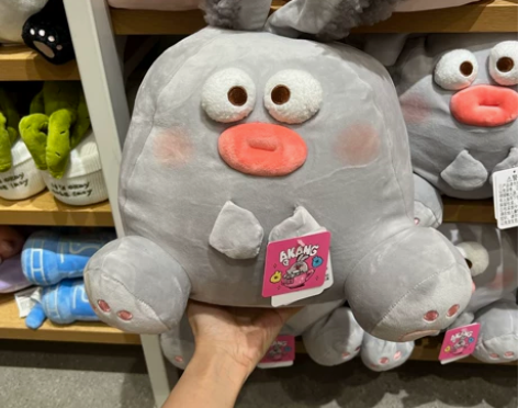 名创优品dundun系列灰色大耳朵兔子灰色...