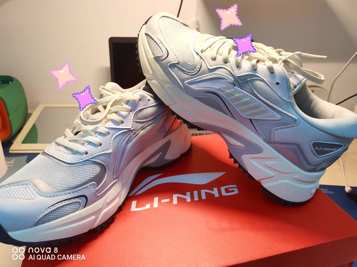 包邮华晨宇同款李宁跑步鞋男士2021秋季新...