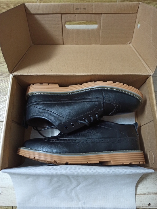 布洛克男皮鞋44码 韩版英伦布洛克皮鞋休闲...