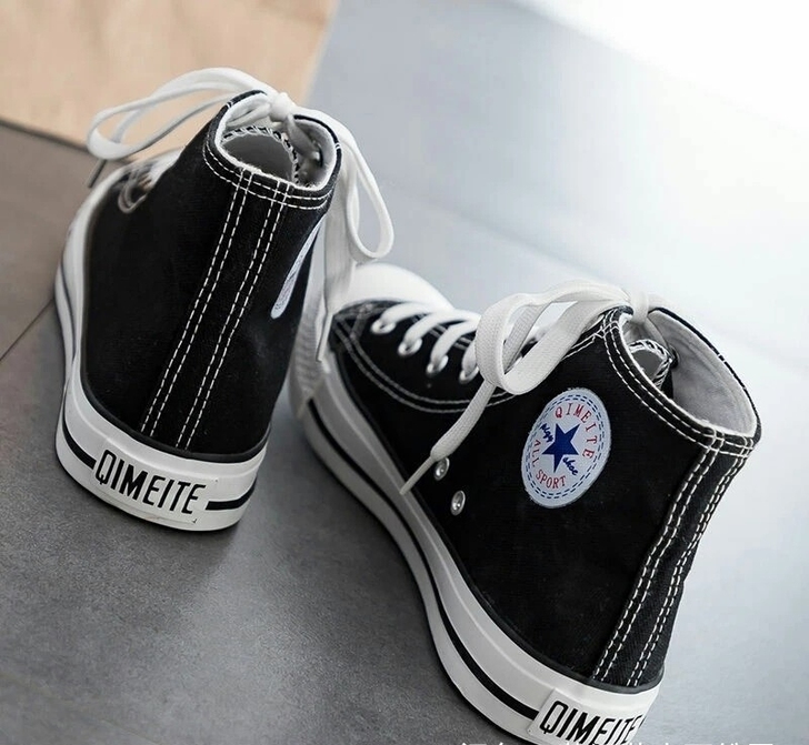 高邦帆布鞋女2021春秋新款学生韩版ulz...