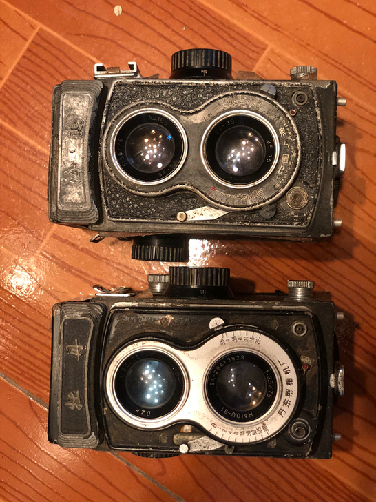 打包出牡丹双反相机、海鸥4B双反相机