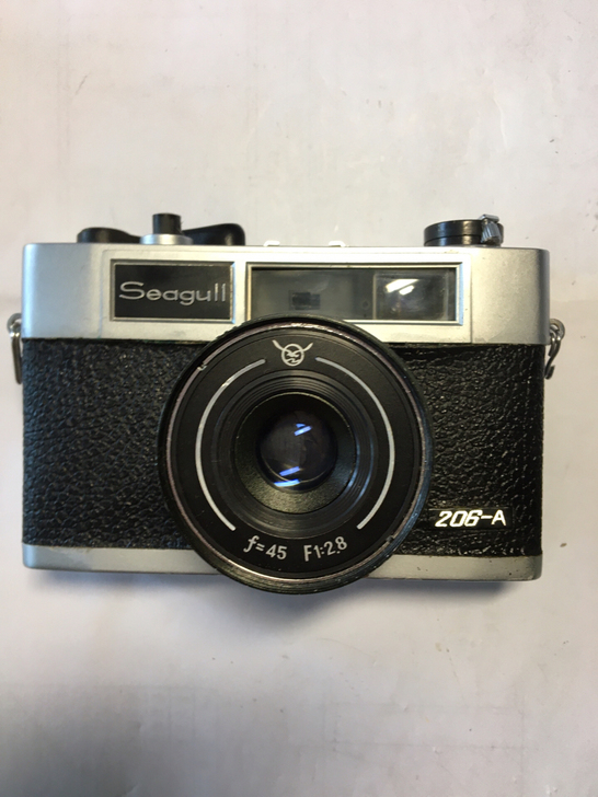少见经典海鸥206-A，老相机，快门和光圈...