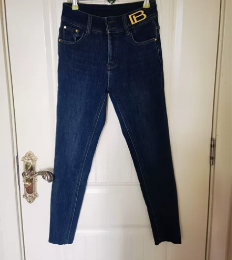 全新女士靴裤小脚裤 牛仔棉 裤子很软 内里...