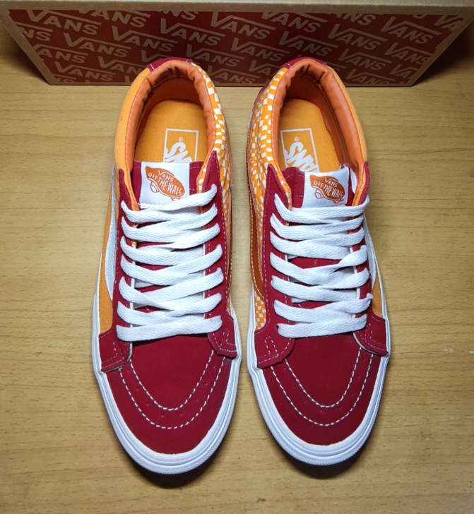 vans范斯万斯sk8mid活力橙橘子汽水...