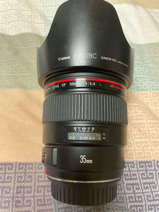 出Canon佳能EF 35/1.4L 红圈...