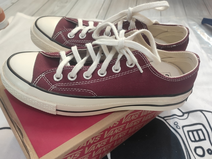 converse 匡威1970s 酒红色低...