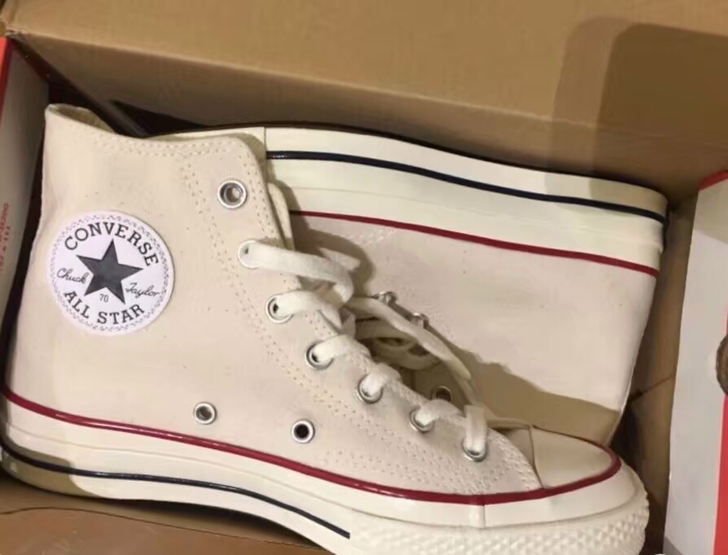 1970s匡威米白色高帮全新 清货啦 清货...