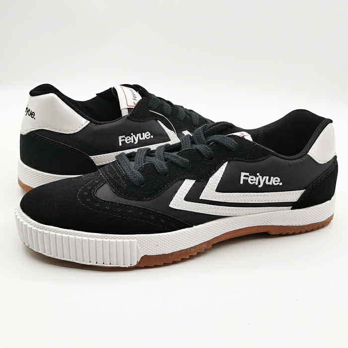 飞跃feiyue春秋款纯皮复古休闲跑鞋