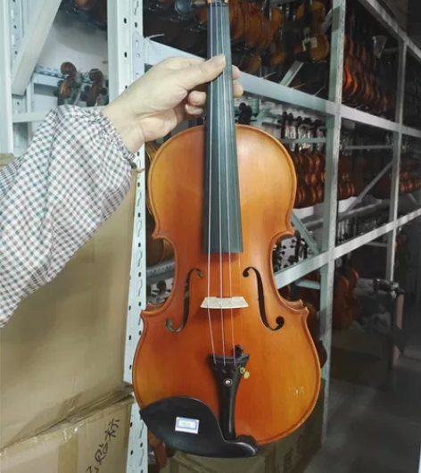 清库存!!!乌木配件纯手工4/4普花小提琴...