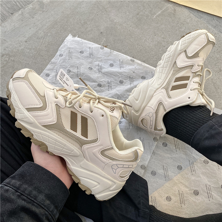 ins超火的老爹鞋男复古百搭港风小众厚底运...