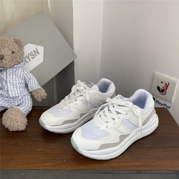 易少年 元祖灰网面跑鞋百搭运动休闲鞋202...