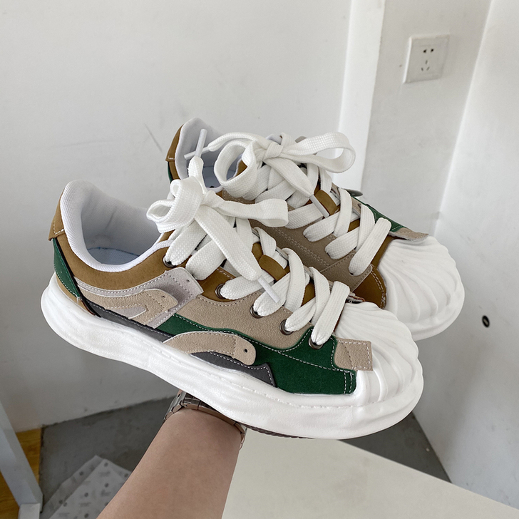 mmy三原康裕溶解鞋拼接厚底夏季老爹鞋男百...