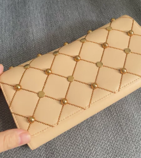 CHARLES＆KEITH  金属装饰格纹...