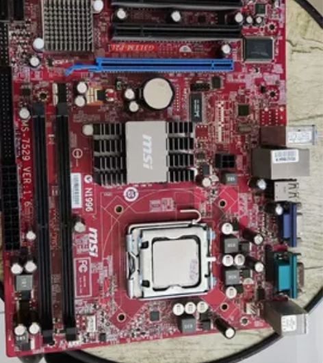 拆老主机的主板CPU，微星主板+Intel...
